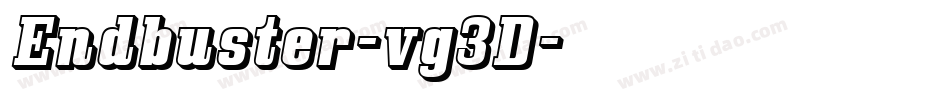 Endbuster-vg3D字体转换