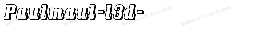 Paulmaul-l3d字体转换