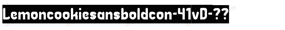 Lemoncookiesansboldcon-41vD字体转换