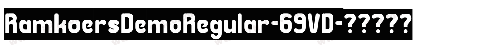 RamkoersDemoRegular-69VD字体转换