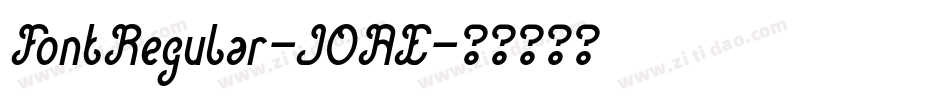 FontRegular-J0AE字体转换