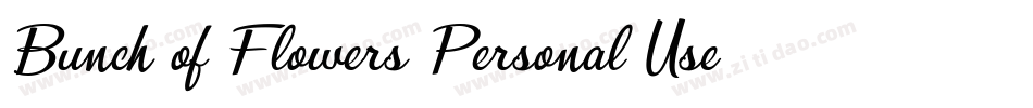 Bunch-of-Flowers-Personal-Use-2字体转换