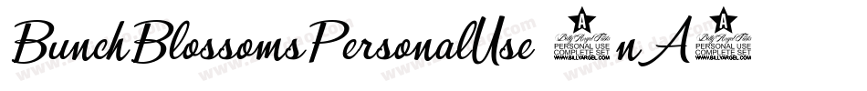 BunchBlossomsPersonalUse-0nA4字体转换