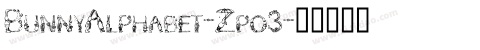 BunnyAlphabet-Zpo3字体转换