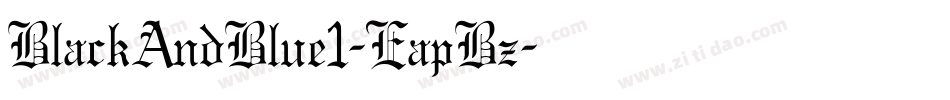 BlackAndBlue1-EapBz字体转换