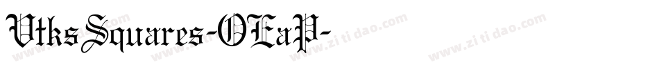 VtksSquares-OEaP字体转换