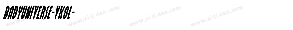 BabyUniverse-vK8L字体转换