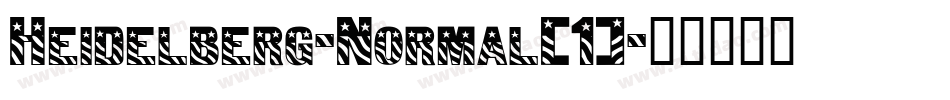 Heidelberg-Normal(1)字体转换