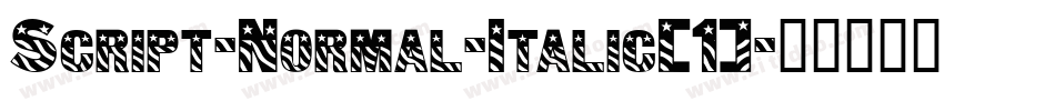 Script-Normal-Italic(1)字体转换
