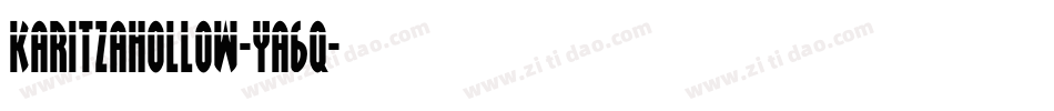 KaritzaHollow-ya6q字体转换 KaritzaHollow-ya6q字体转换