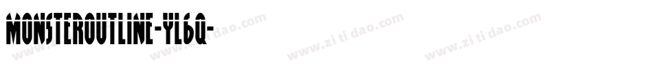 MonsterOutline-yL6q字体转换