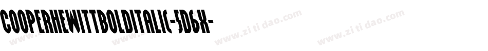 CooperhewittBolditalic-5D6x字体转换