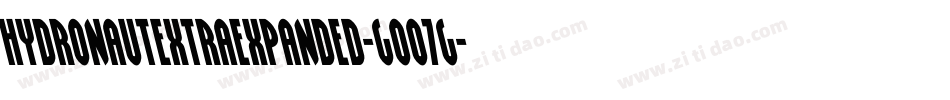 HydronautExtraExpanded-GOO7g字体转换 HydronautExtraExpanded-GOO7g字体转换