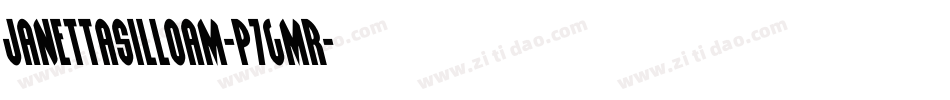 JanettaSilloam-p7gMr字体转换