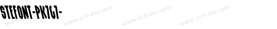 Stefont-PK7G7字体转换 Stefont-PK7G7字体转换