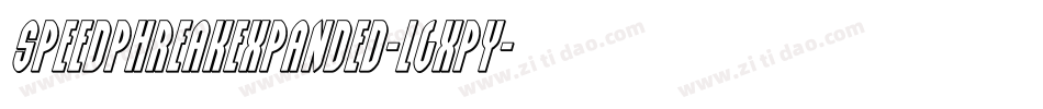 SpeedPhreakExpanded-lgxPy字体转换 SpeedPhreakExpanded-lgxPy字体转换