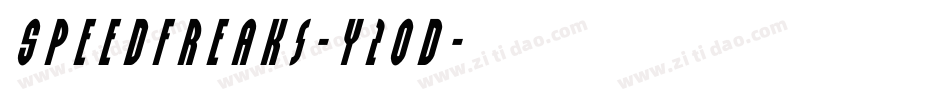 SpeedFreaks-y2Od字体转换