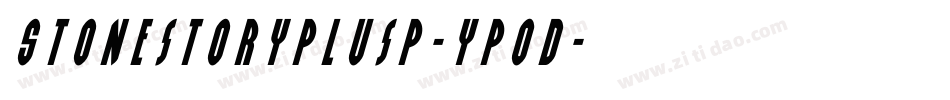Stonestoryplusp-ypOd字体转换