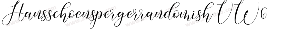Hansschoenspergerrandomish-VW6B字体转换