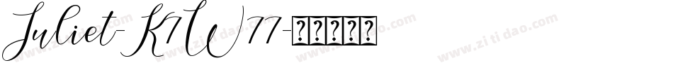 Juliet-K7W77字体转换 Juliet-K7W77字体转换