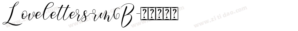 Loveletters-rm6B字体转换