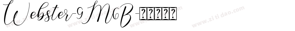Webster-9M6B字体转换