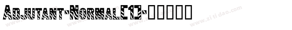 Adjutant-Normal(1)字体转换