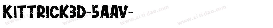 Kittrick3D-5AAv字体转换