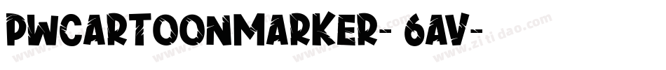 Pwcartoonmarker-06av字体转换