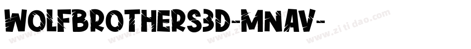 WolfBrothers3D-MnAv字体转换