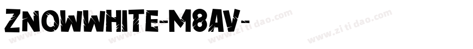 Znowwhite-m8Av字体转换