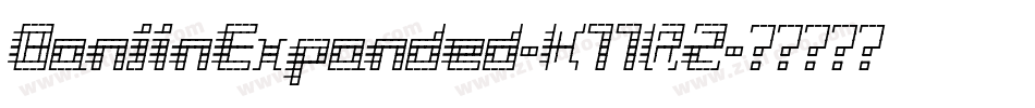 BanjinExpanded-K77RZ字体转换