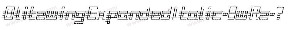 BlitzwingExpandedItalic-8wRz字体转换 BlitzwingExpandedItalic-8wRz字体转换