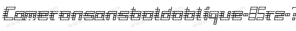 Cameronsansboldoblique-85rz字体转换