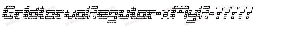 GridlarvaRegular-xMyR字体转换