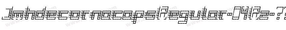 JmhdecornacapsRegular-04Rz字体转换