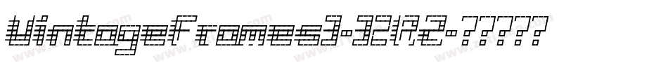 VintageFrames3-32RZ字体转换