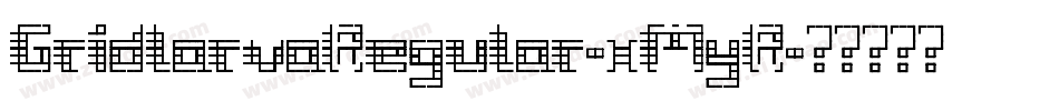 GridlarvaRegular-xMyR字体转换