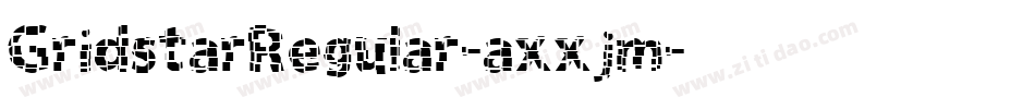 GridstarRegular-axxjm字体转换