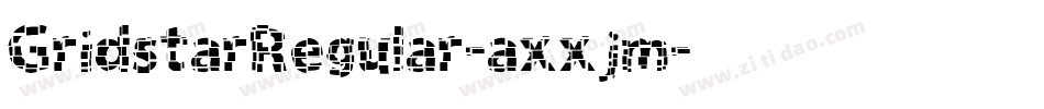 GridstarRegular-axxjm字体转换