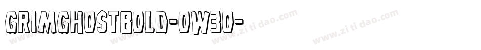 GrimGhostBold-oW3o字体转换