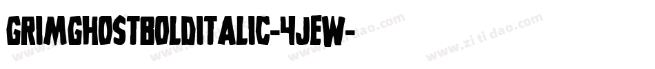 GrimGhostBoldItalic-4JeW字体转换