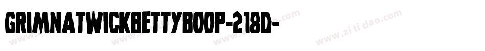 GrimNatwickBettyBoop-218d字体转换