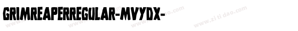 Grimreaperregular-MVYdx字体转换