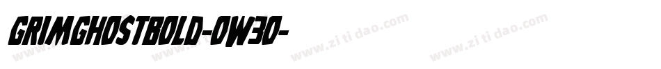 GrimGhostBold-oW3o字体转换