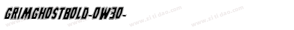 GrimGhostBold-oW3o字体转换