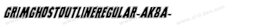 GrimGhostOutlineRegular-AK8A字体转换