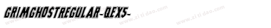 GrimGhostRegular-qEx5字体转换