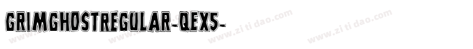GrimGhostRegular-qEx5字体转换