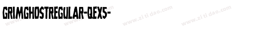 GrimGhostRegular-qEx5字体转换